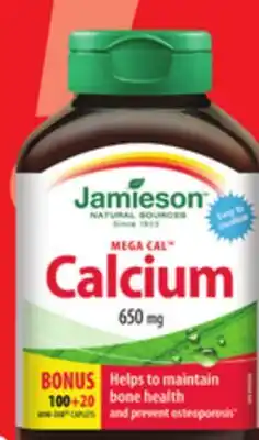 Metro JAMIESON VITAMIN B JAMIESON12 OR CALCIUM offer