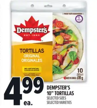 Metro DEMPSTER'S 10 TORTILLAS offer