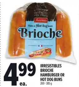 Metro IRRESISTIBLES BRIOCHE HAMBURGER OR HOT DOG BUNS offer