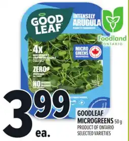 Metro GOODLEAF MICROGREENS offer