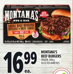 Metro MONTANA'S BEEF BURGERS offer