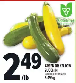 Metro GREEN OR YELLOW ZUCCHINI offer
