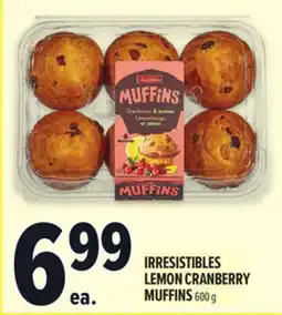 Metro IRRESISTIBLES LEMON CRANBERRY MUFFINS offer