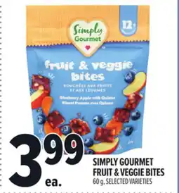 Metro SIMPLY GOURMET FRUIT & VEGGIE BITES offer