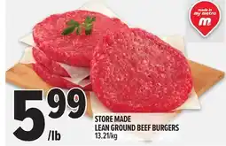 Metro STORE MADE LEAN GROUND BEEF BURGERS offer