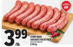 Metro STORE MADE SAUSAGES VALUE PACK offer