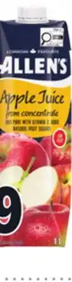 Metro ALLENS, DEL MONTE OR OASIS TETRA JUICES offer
