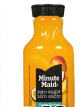 Metro MINUTE MAID ZERO SUGAR REFRIGERATED DRINKS offer