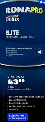 RONA Elite offer