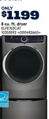 RONA Electrolux 8 cu. ft. dryer offer