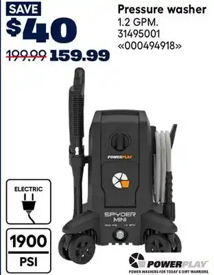 RONA POWERPLAY Pressure washer offer