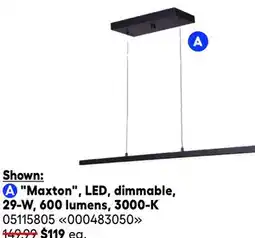 RONA Canarm Maxton, LED, dimmable, 29-W, 600 lumens, 3000-K offer