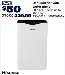 RONA Dehumidifier with water pump offer