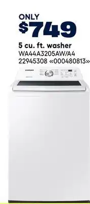 RONA Samsung 5 cu. ft. washer offer