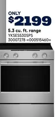 RONA KitchenAid 5.3 cu. ft. range offer