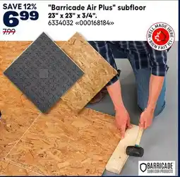 RONA Barricade Air Plus subfloor 23 x 23 x 3/4 offer