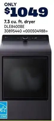 RONA LG 7.3 cu. ft. dryer offer