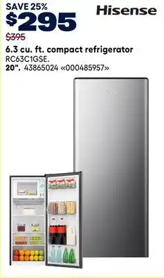 RONA Hisense 6.3 cu. ft. compact refrigerator offer