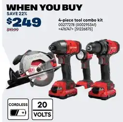 RONA 4-piece tool combo kit offer