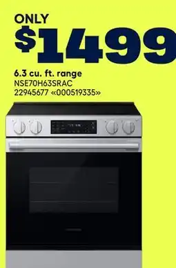 RONA SAMSUNG 6.3 cu. ft. range offer