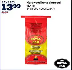 RONA ROYAL OAK Hardwood lump charcoal 15.4-lb offer