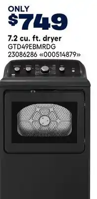 RONA GE 7.2 cu. ft. dryer offer