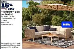 RONA Landon & Co. Tremblant 4-piece sectional set offer