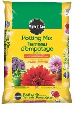 RONA MIRACLE GRO potting soils 50-L offer
