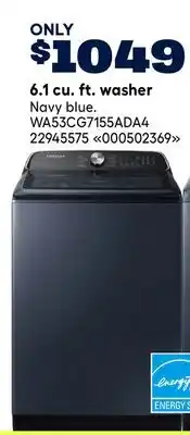 RONA Samsung 6.1 cu. ft. washer offer