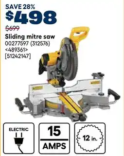 RONA Sliding mitre saw offer