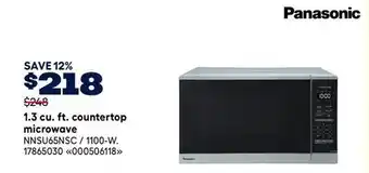 RONA PANASONIC 1.3 cu. ft. countertop microwave offer