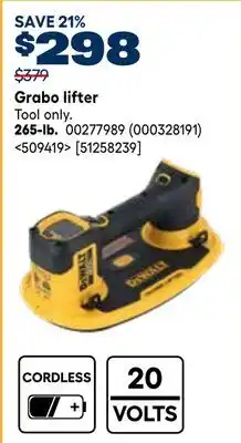 RONA DEWALT Grabo lifter offer