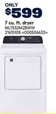 RONA Midea 7 cu. ft. dryer offer