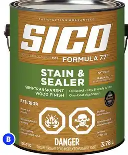 RONA SICO exterior stain and paint, 3.78-L offer