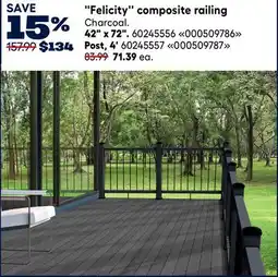 RONA Felicity composite railing offer