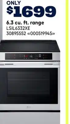 RONA 6.3 cu. ft. range offer