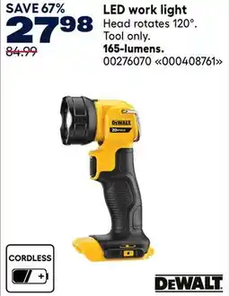 RONA Dewalt 165-lumens LED work light offer