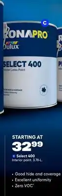 RONA RONAPRO BY Dulux Select 400 Interior paint offer