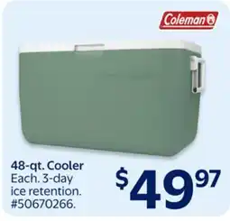 Walmart Coleman 48-qt. Cooler offer
