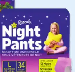 Walmart Rascals Night Pants nighttime underwear offer