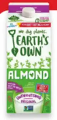 Walmart Earth's Own plant based beverages n offer
