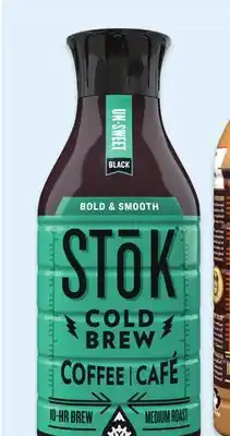 Walmart Stok cold brew black coffee or cappuccino offer