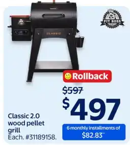 Walmart Pit Boss Classic 2.0 wood pellet grill offer