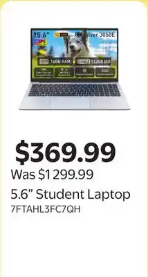 Walmart 5.6 Student Laptop offer