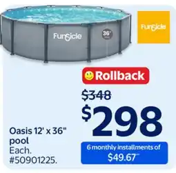 Walmart Funsicle Oasis 12' x 36 pool offer