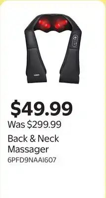 Walmart Back & Neck Massager offer