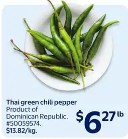 Walmart Thai green chili pepper offer