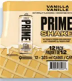 Walmart Prime vanilla protein shakes offer