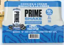 Walmart Prime cookies & cream protein shakes offer