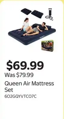 Walmart Queen Air Mattress Set offer